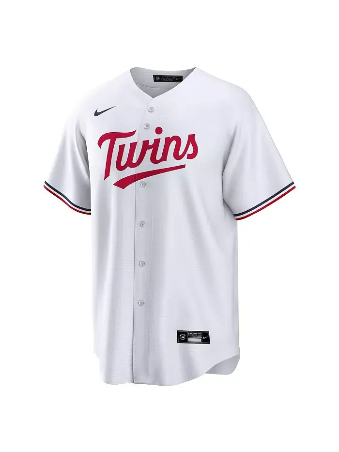 Мужская реплика игровой футболки Ryan Jeffers Minnesota Twins белого цвета Nike — изображение 2 из 3