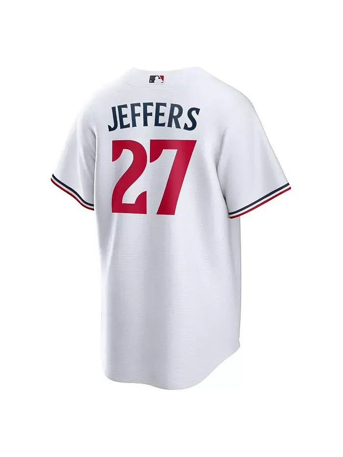 Мужская реплика игровой футболки Ryan Jeffers Minnesota Twins белого цвета Nike — изображение 3 из 3