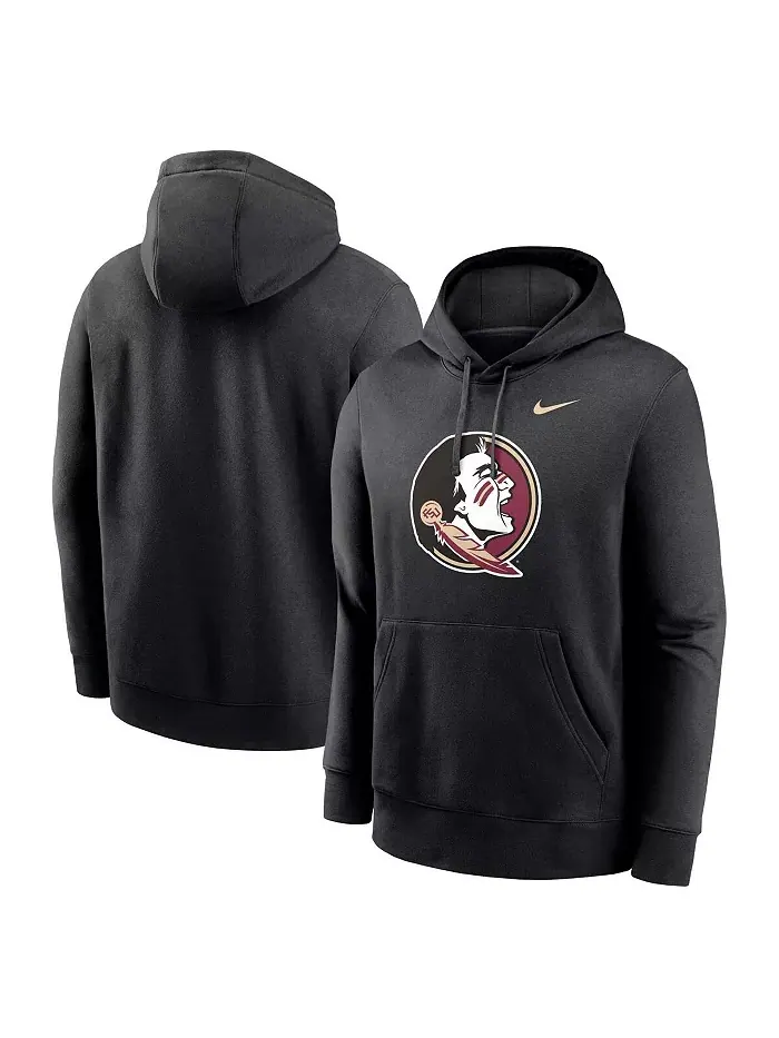 Мужская черная толстовка с капюшоном Florida State Seminoles Primetime Evergreen Club Fleece — изображение 1 из 3