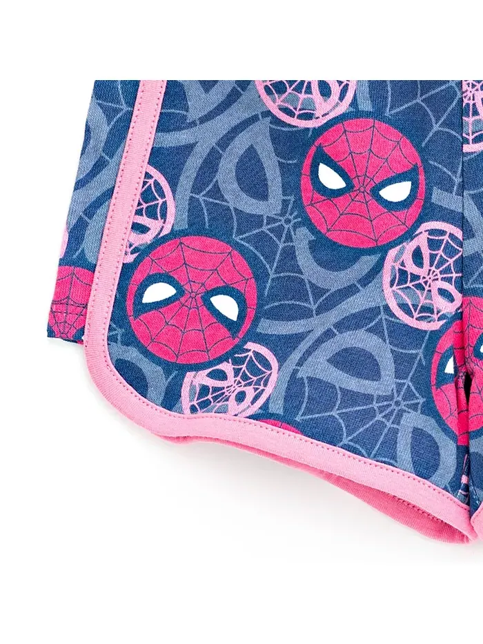 Детский комплект для девочек SPIDERMAN "Spidey and His Amazing Friends": топ и шорты из мягкого — изображение 7 из 9