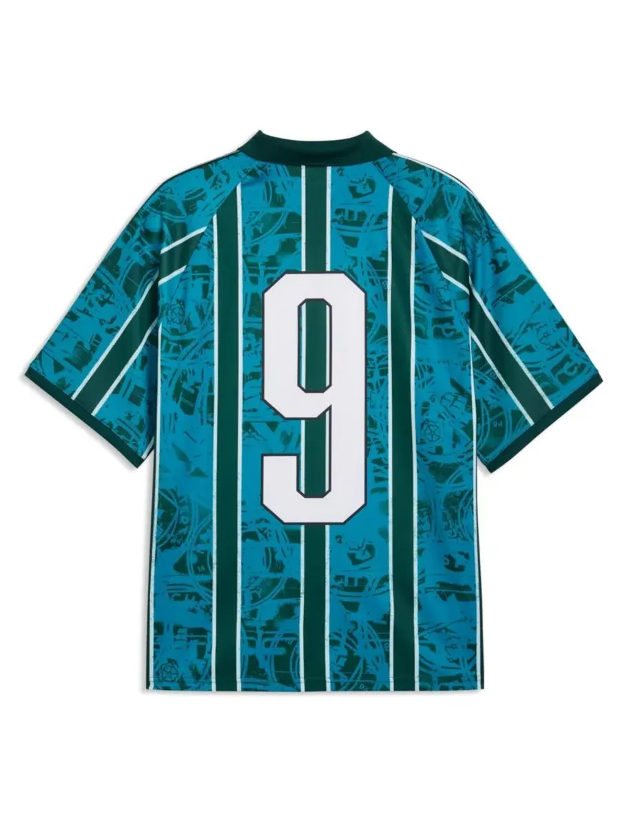 Мужская футболка с принтом King Retro Fashion Jersey Puma — изображение 3 из 5, бирюзовый