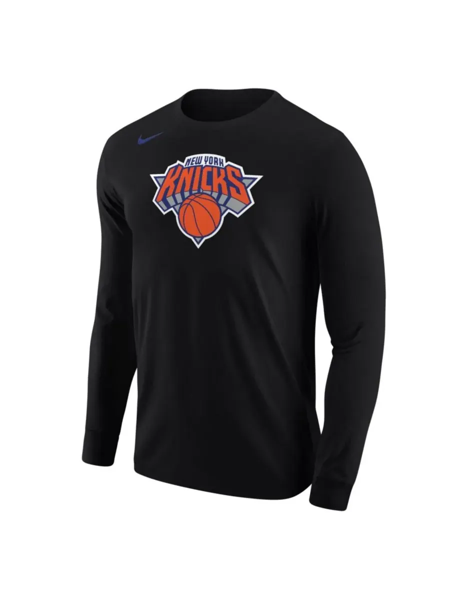 Футболка с длинным рукавом New York Knicks Core Nike — изображение 1 из 1, черный