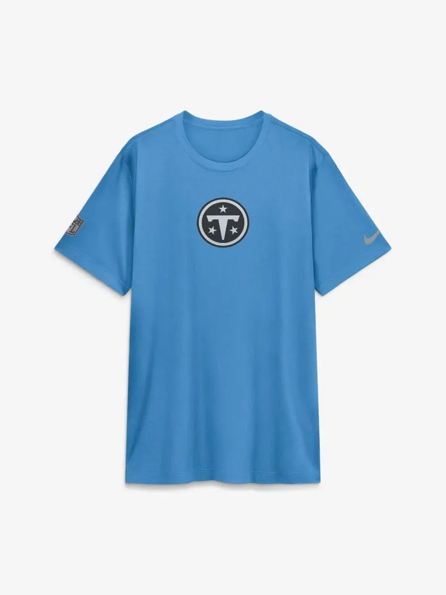 Футболка с длинным рукавом Tennessee Titans Sideline Lead The Charge Legend Dri-FIT Nike — изображение 1 из 2, светлый синий