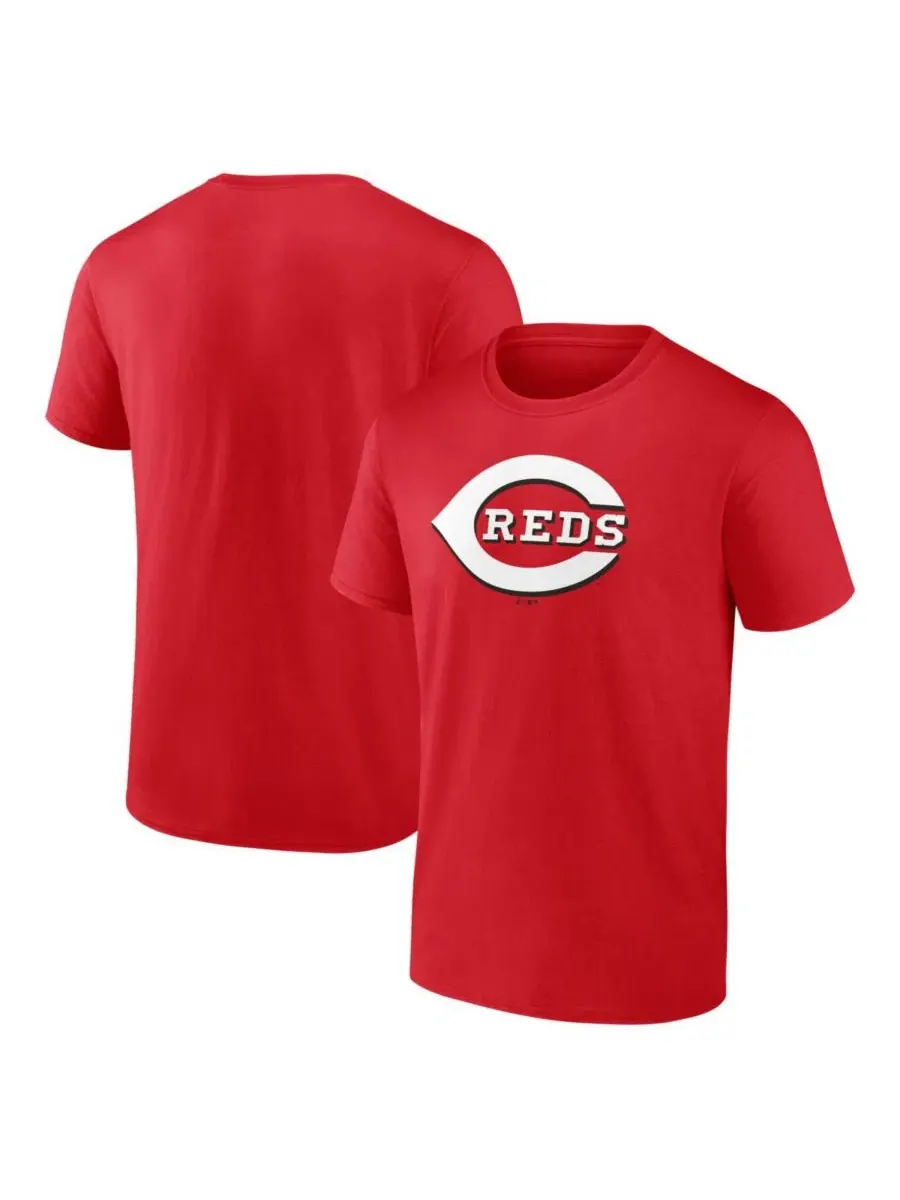 Футболка с коротким рукавом с принтом Cincinnati Reds Logo Athletic — изображение 1 из 3, красный
