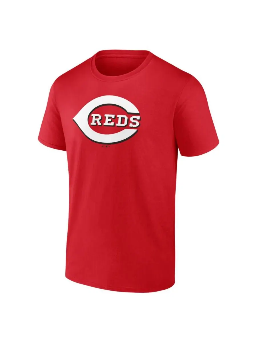 Футболка с коротким рукавом с принтом Cincinnati Reds Logo Athletic — изображение 2 из 3, красный