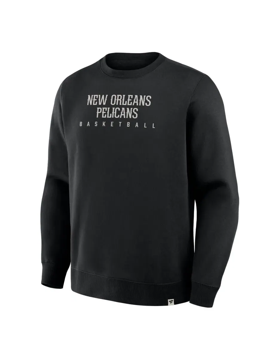 Толстовка-пуловер с принтом New Orleans Pelicans Defensive Rotation Drill Fanatics — изображение 2 из 5, черный