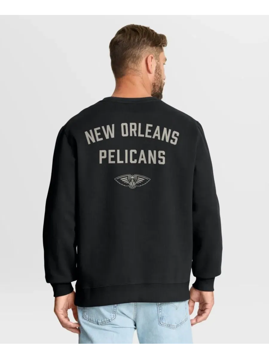 Толстовка-пуловер с принтом New Orleans Pelicans Defensive Rotation Drill Fanatics — изображение 4 из 5, черный