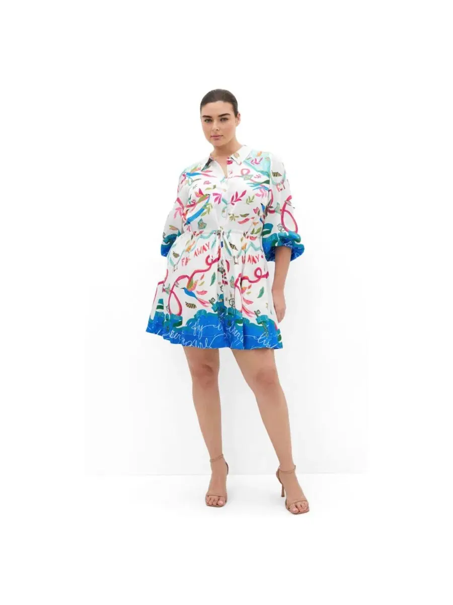 Платье-мини с принтом Tahlia Spirit Print CITY CHIC, Free Spirit — изображение 1 из 5