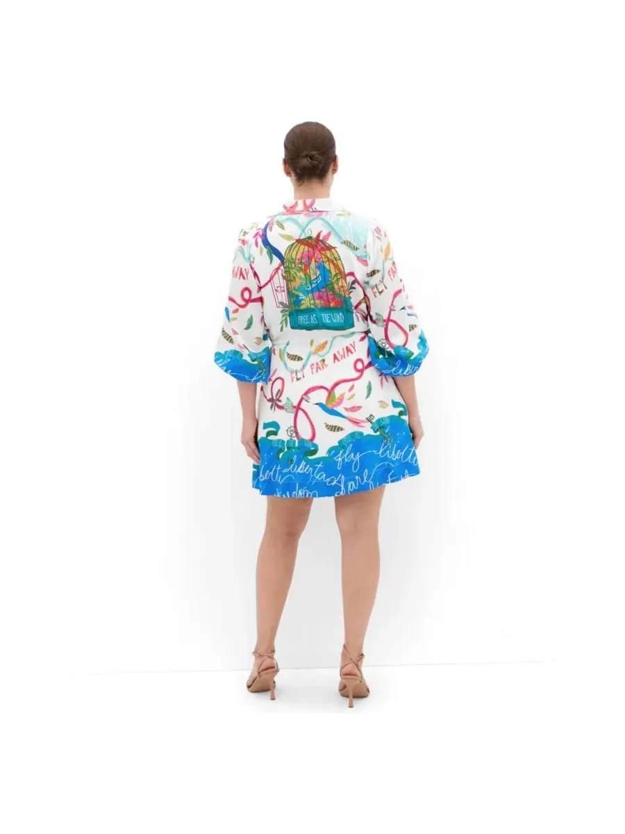 Платье-мини с принтом Tahlia Spirit Print CITY CHIC, Free Spirit — изображение 2 из 5