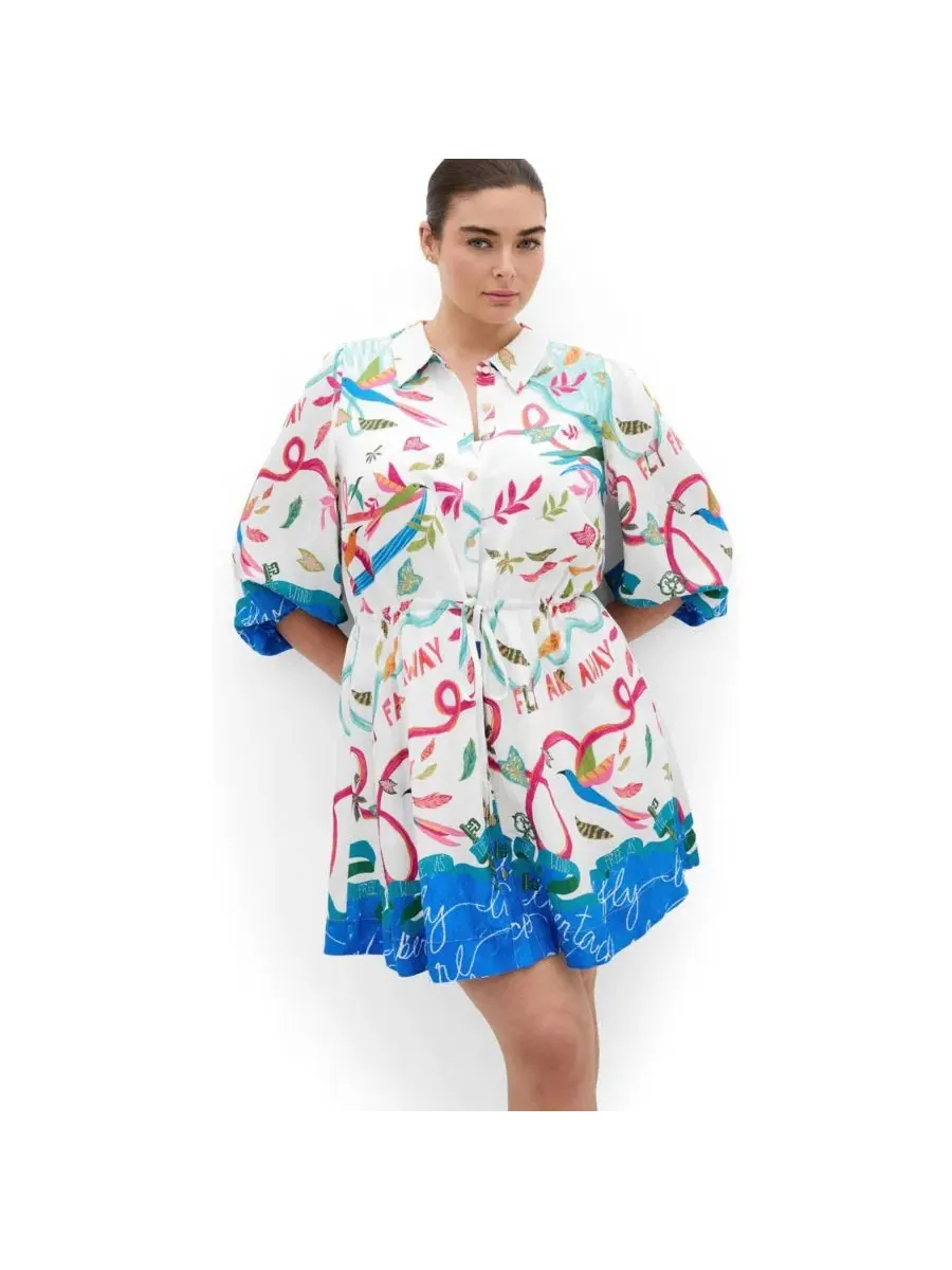 Платье-мини с принтом Tahlia Spirit Print CITY CHIC, Free Spirit — изображение 3 из 5