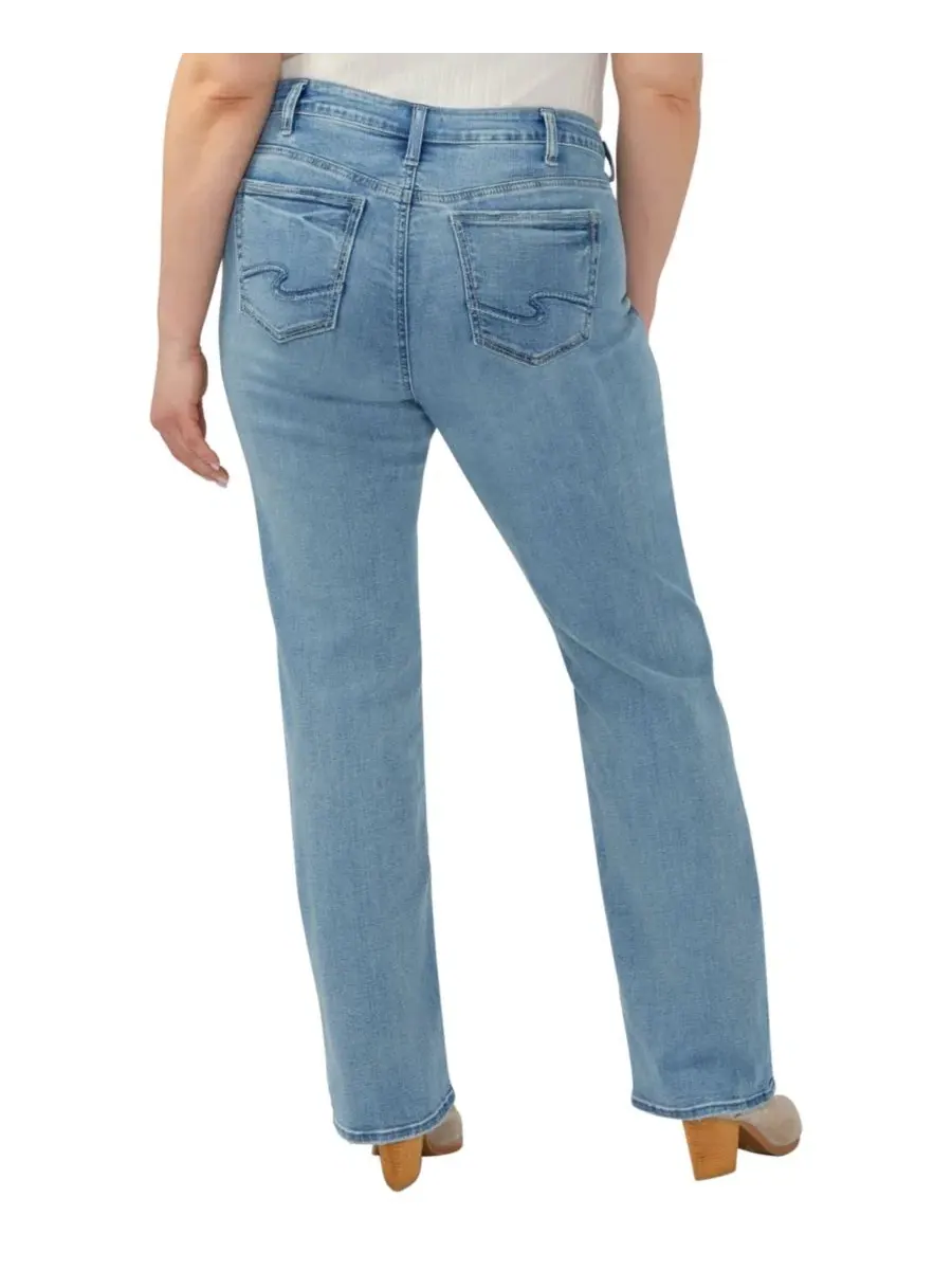 Джинсы клеш с завышенной талией Elyse Plus Size Silver Jeans Co., Backstage — изображение 5 из 8