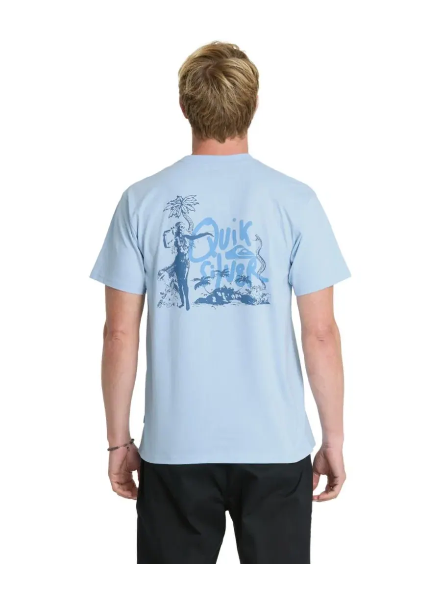 Футболка хлопковая с коротким рукавом Quiksilver, Skywave Heather — изображение 1 из 5