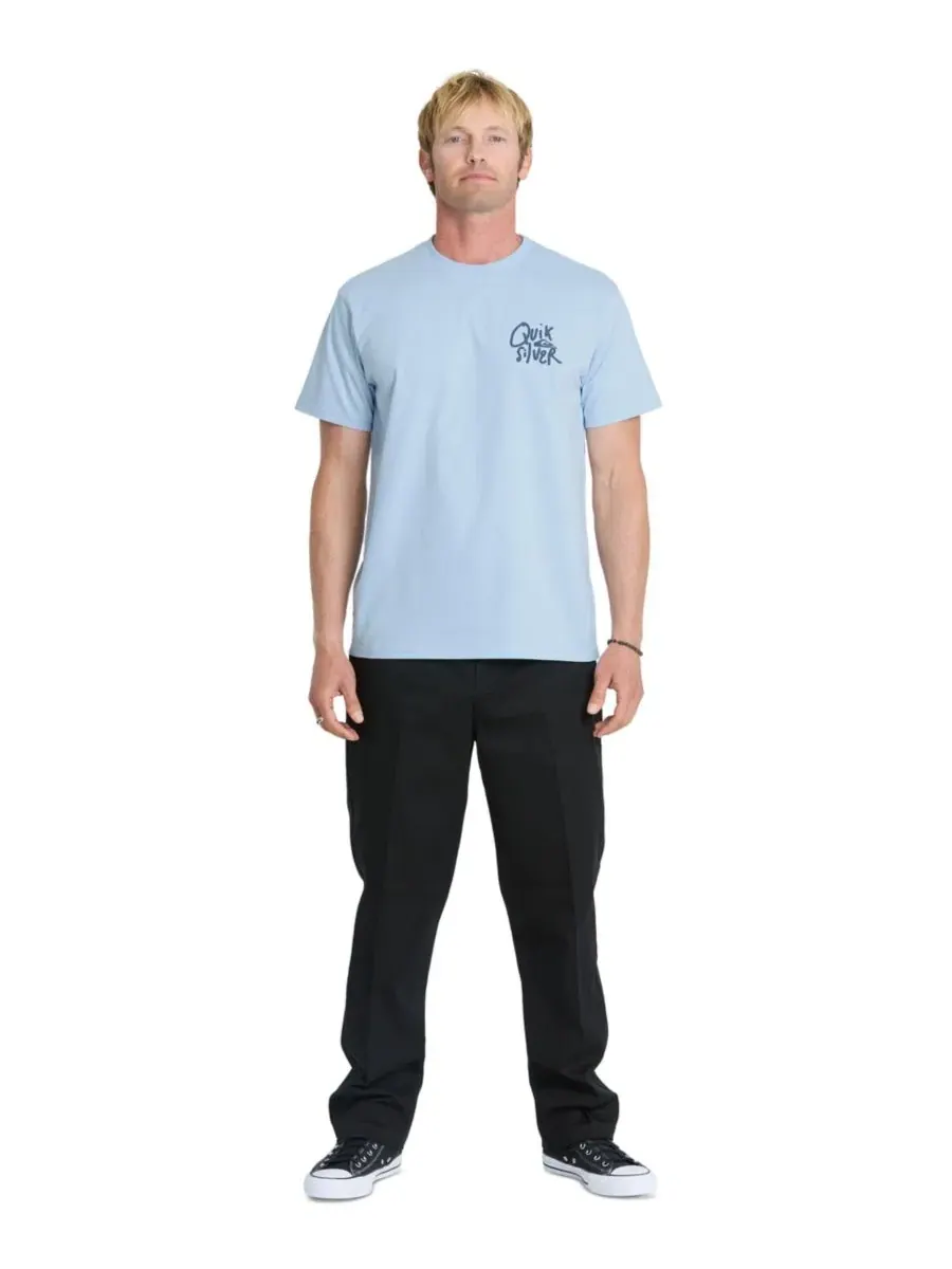 Футболка хлопковая с коротким рукавом Quiksilver, Skywave Heather — изображение 2 из 5
