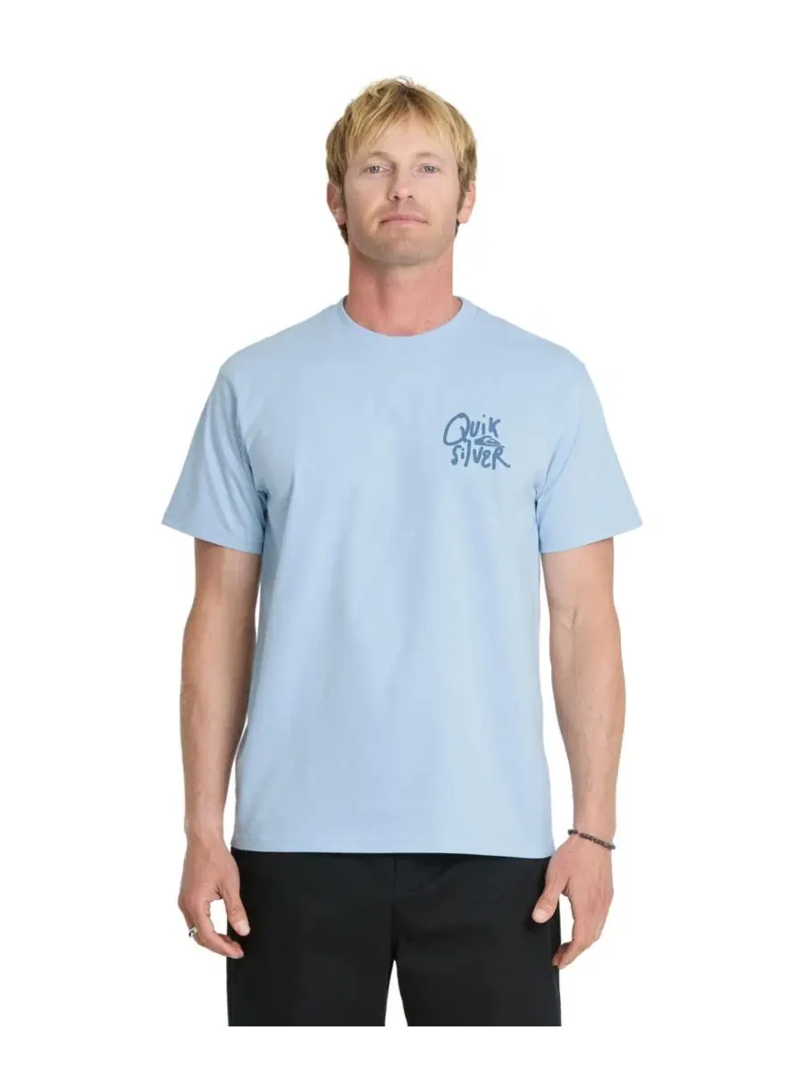 Футболка хлопковая с коротким рукавом Quiksilver, Skywave Heather — изображение 3 из 5