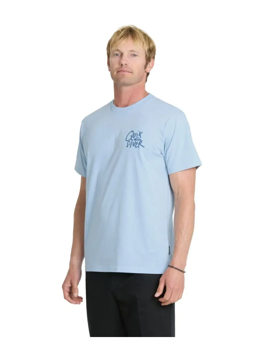 Футболка хлопковая с коротким рукавом Quiksilver, Skywave Heather — изображение 4 из 5