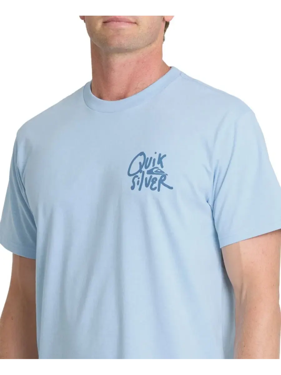 Футболка хлопковая с коротким рукавом Quiksilver, Skywave Heather — изображение 5 из 5