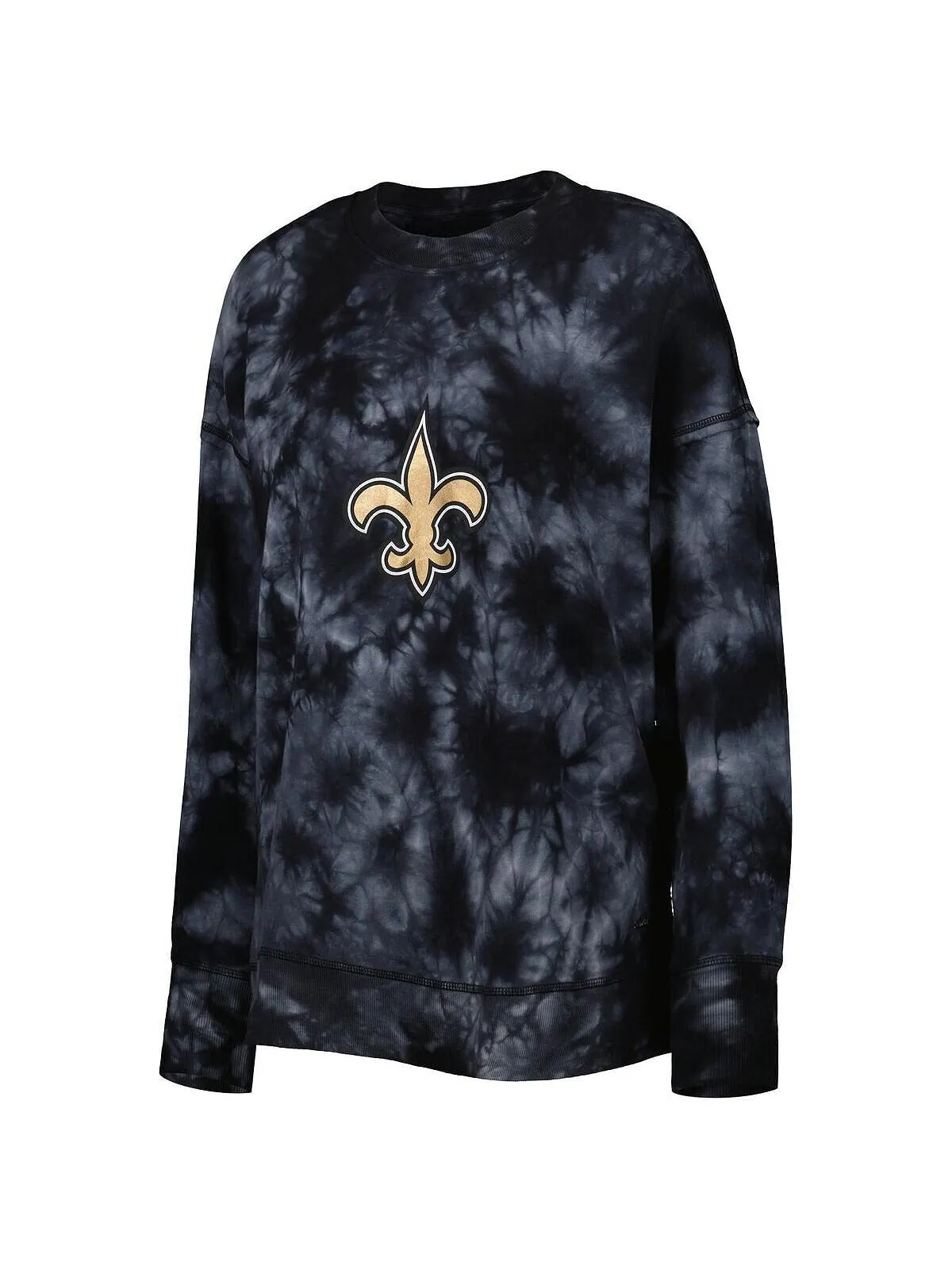 Женский черный три-смесовый пуловер New Orleans Saints Bailey Tie-Dye, свитшот MSX by Michael — изображение 3 из 3