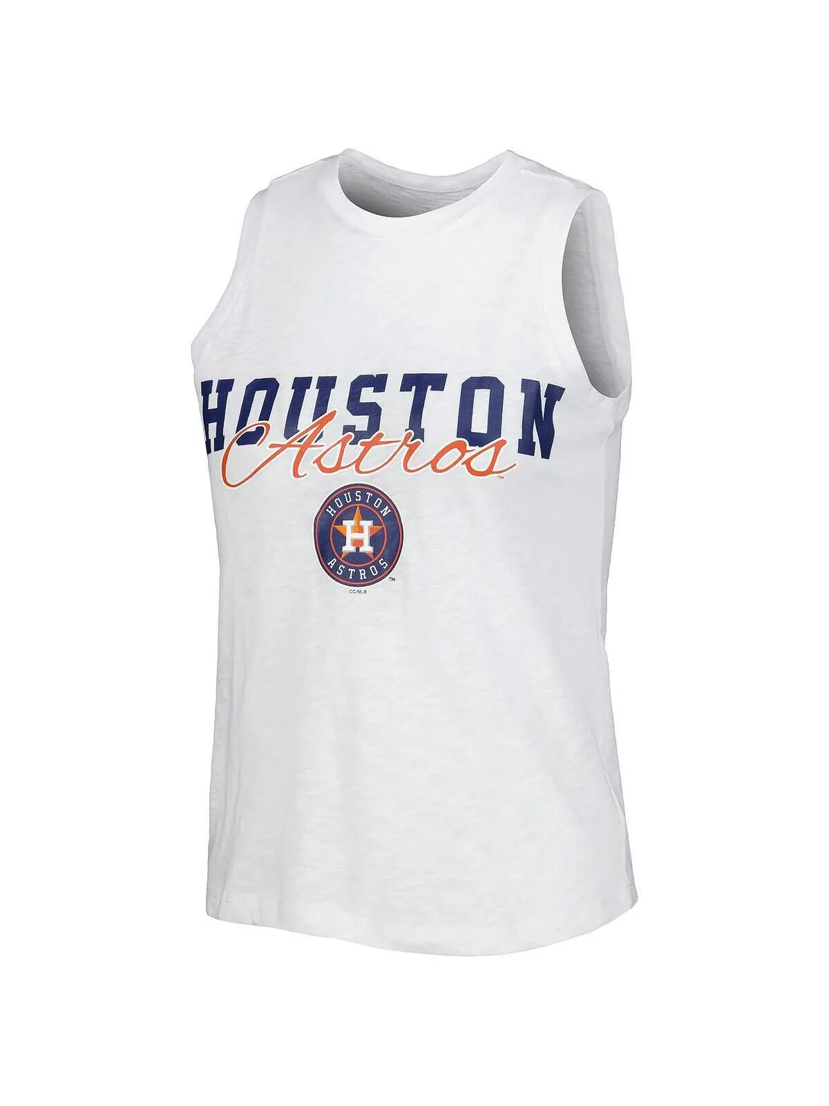 Женский белый комплект для сна с майкой и шортами в тонкую полоску Houston Astros Reel Concepts — изображение 2 из 4