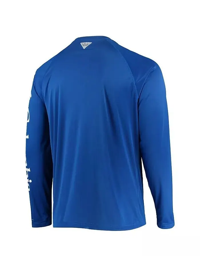 Мужская футболка Royal Kentucky Wildcats Terminal Tackle Omni-Shade Raglan с длинным рукавом — изображение 3 из 3