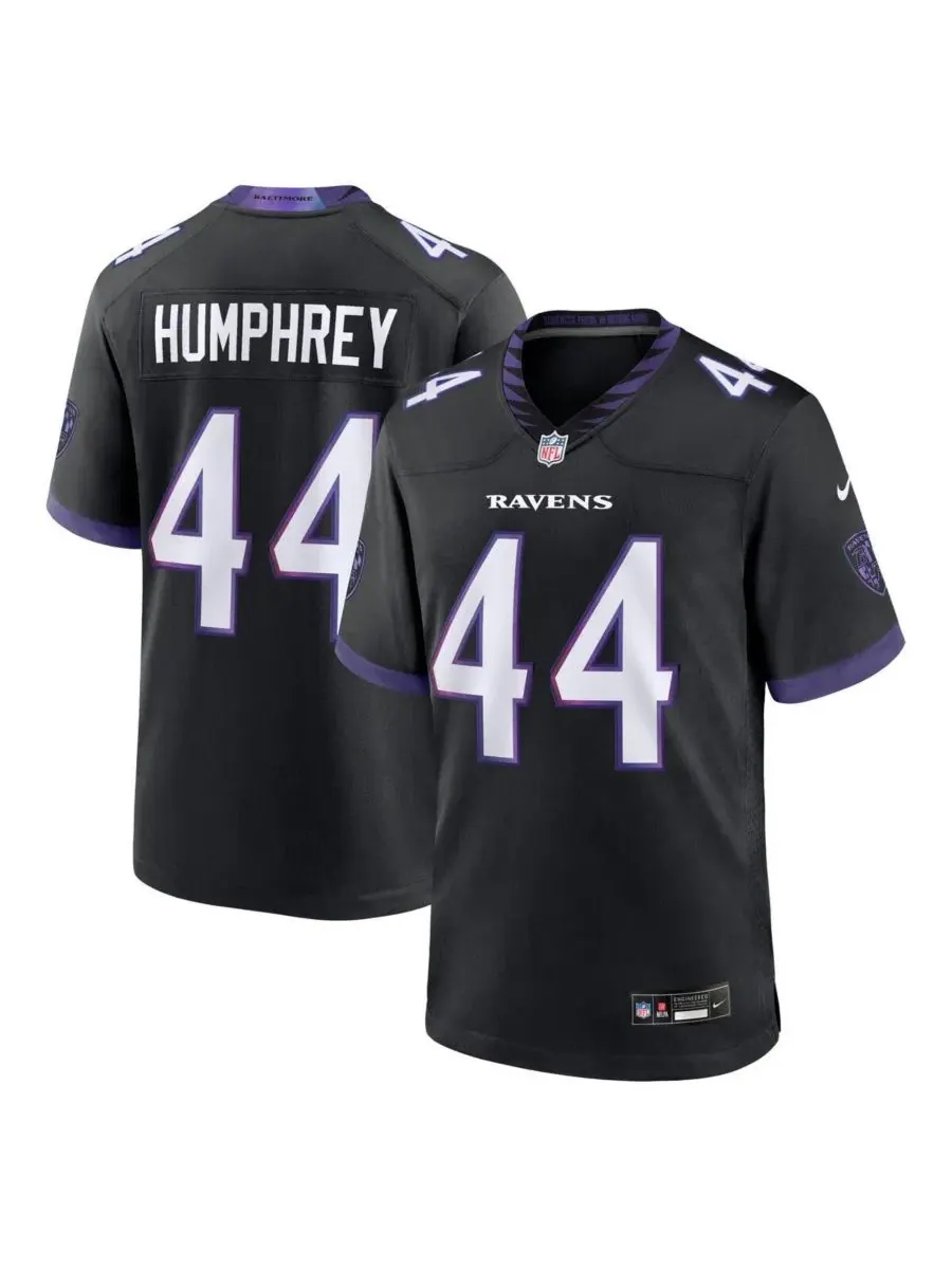 Игровая футболка Marlon Humphrey Black Baltimore Ravens Alternate Game Nike — изображение 1 из 3, черный