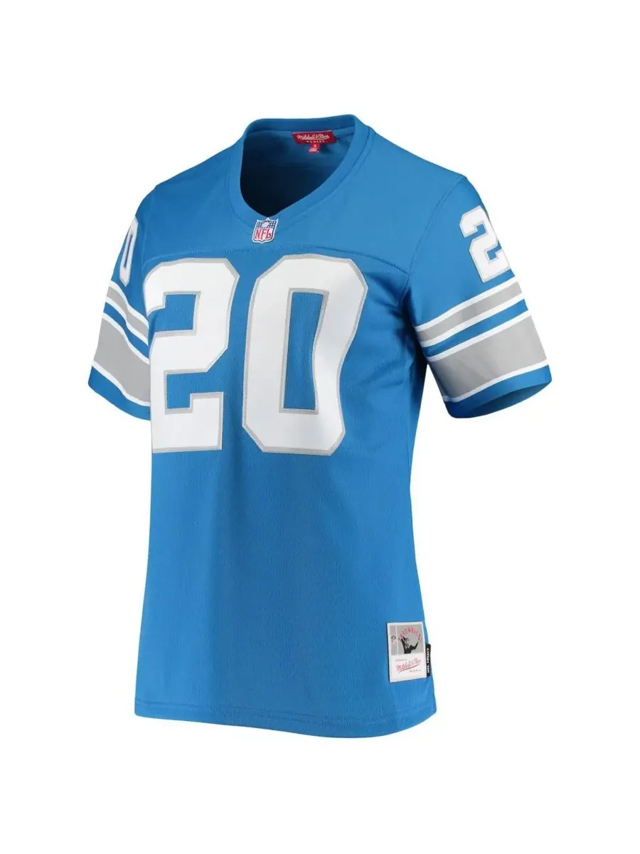 Mitchell & Ness Женская синяя реплика майки Барри Сандерса из команды Detroit Lions образца 1996 — изображение 3 из 3, синий