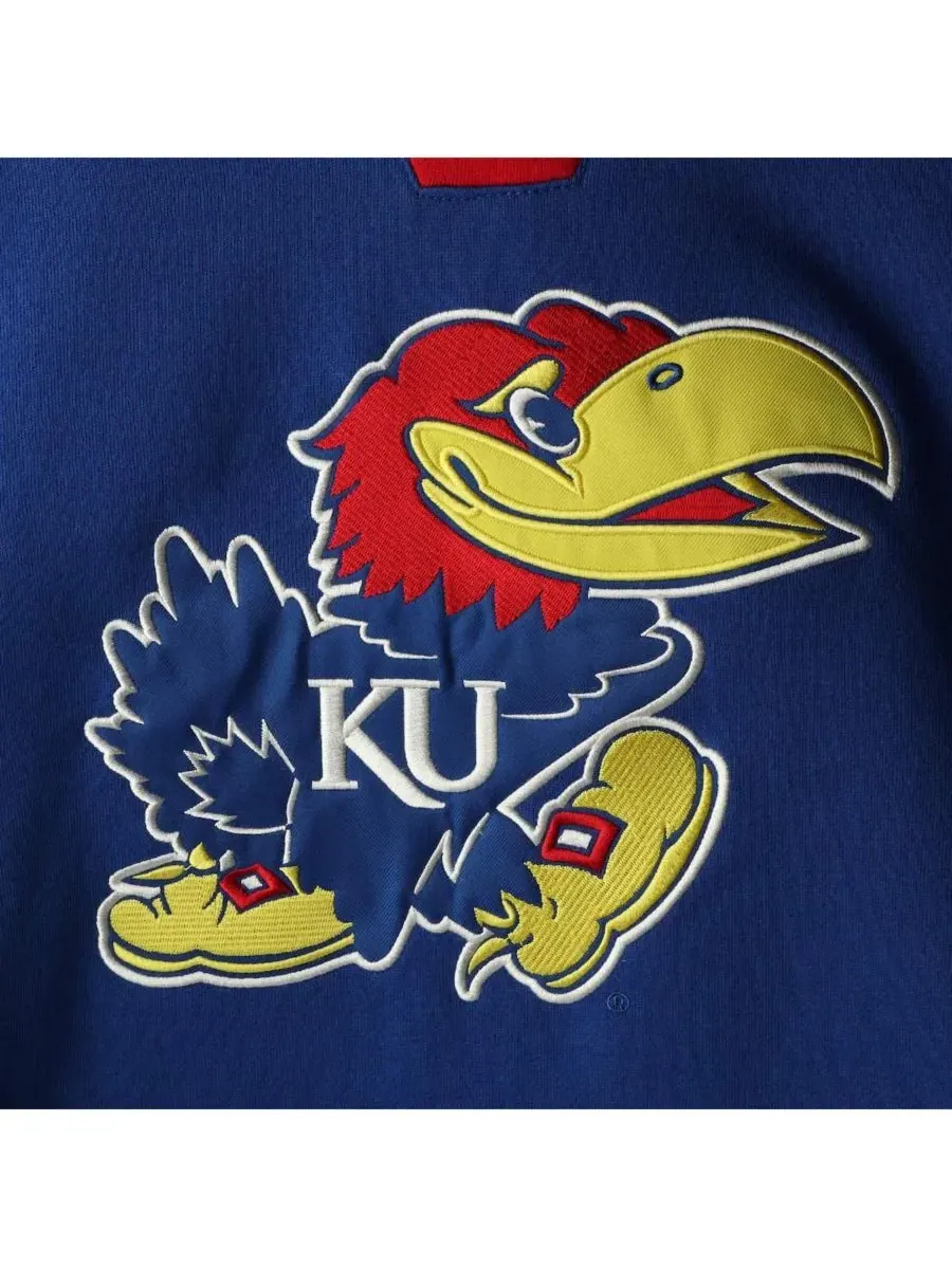 Мужская толстовка с капюшоном на шнуровке Royal Kansas Jayhawks 2.0 Colosseum — изображение 4 из 4, королевский