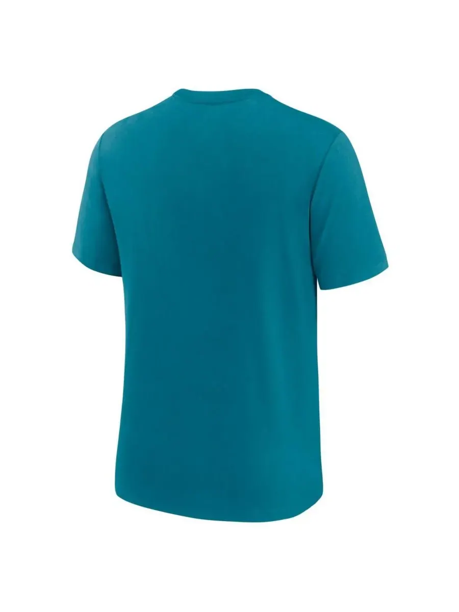 Nike Мужская бирюзовая футболка Jacksonville Jaguars Favorable Timeline Tri-Blend — изображение 3 из 3, бирюзовый