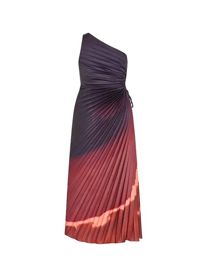 Платье макси с плиссировкой Aliza Print для полных CITY CHIC — изображение 5 из 5