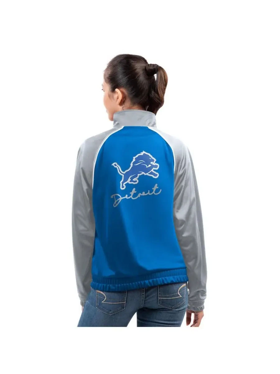 G-III 4Her by Carl Banks Женская синяя спортивная куртка Detroit Lions Replay на молнии — изображение 2 из 2, синий