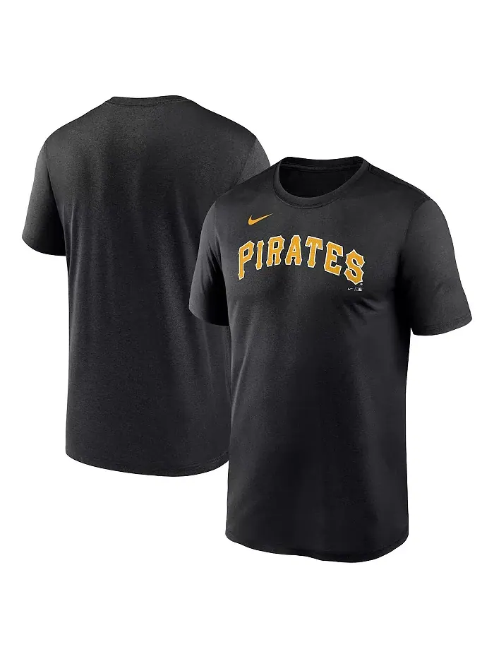 Мужская черная футболка Pittsburgh Pirates Fuse Legend Nike — изображение 1 из 3