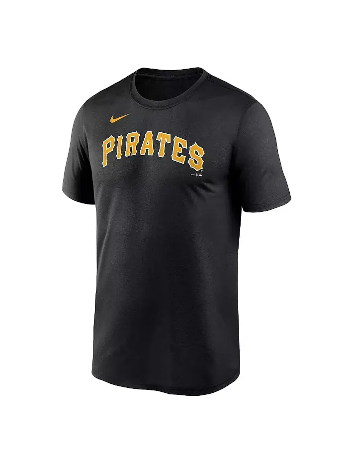 Мужская черная футболка Pittsburgh Pirates Fuse Legend Nike — изображение 2 из 3