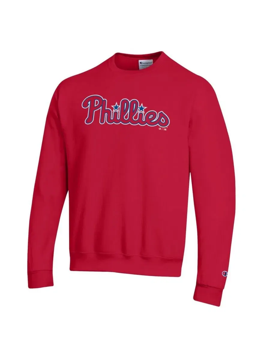 Свитшот с принтом Powerblend, Philadelphia Phillies Champion — изображение 3 из 3, красный