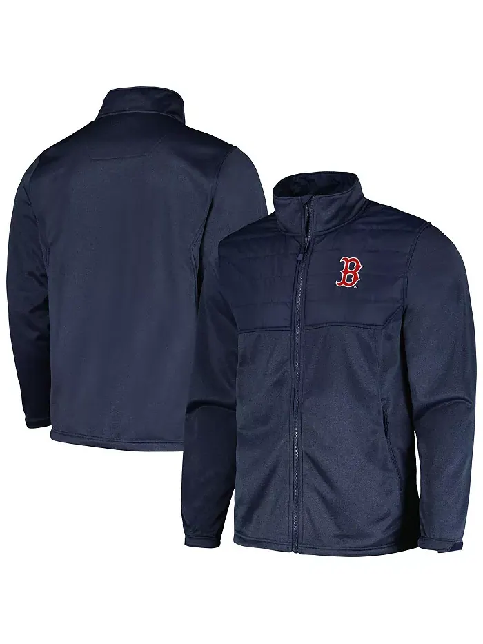Мужская худи с молнией Heather Navy Boston Red Sox Explorer Dunbrooke