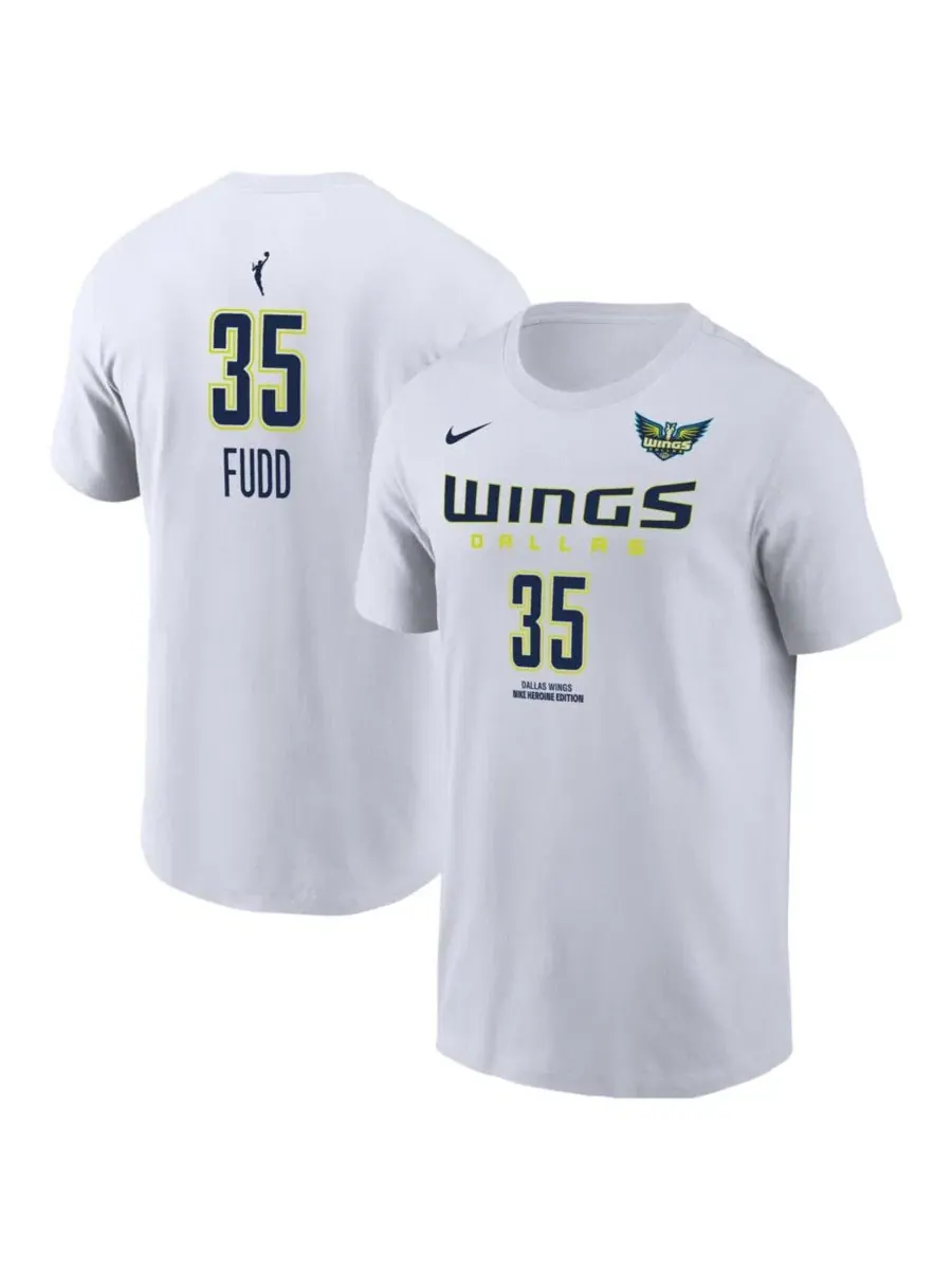 Футболка с принтом Azzi Fudd Dallas Wings Heroine Edition Nike — изображение 1 из 3, белый