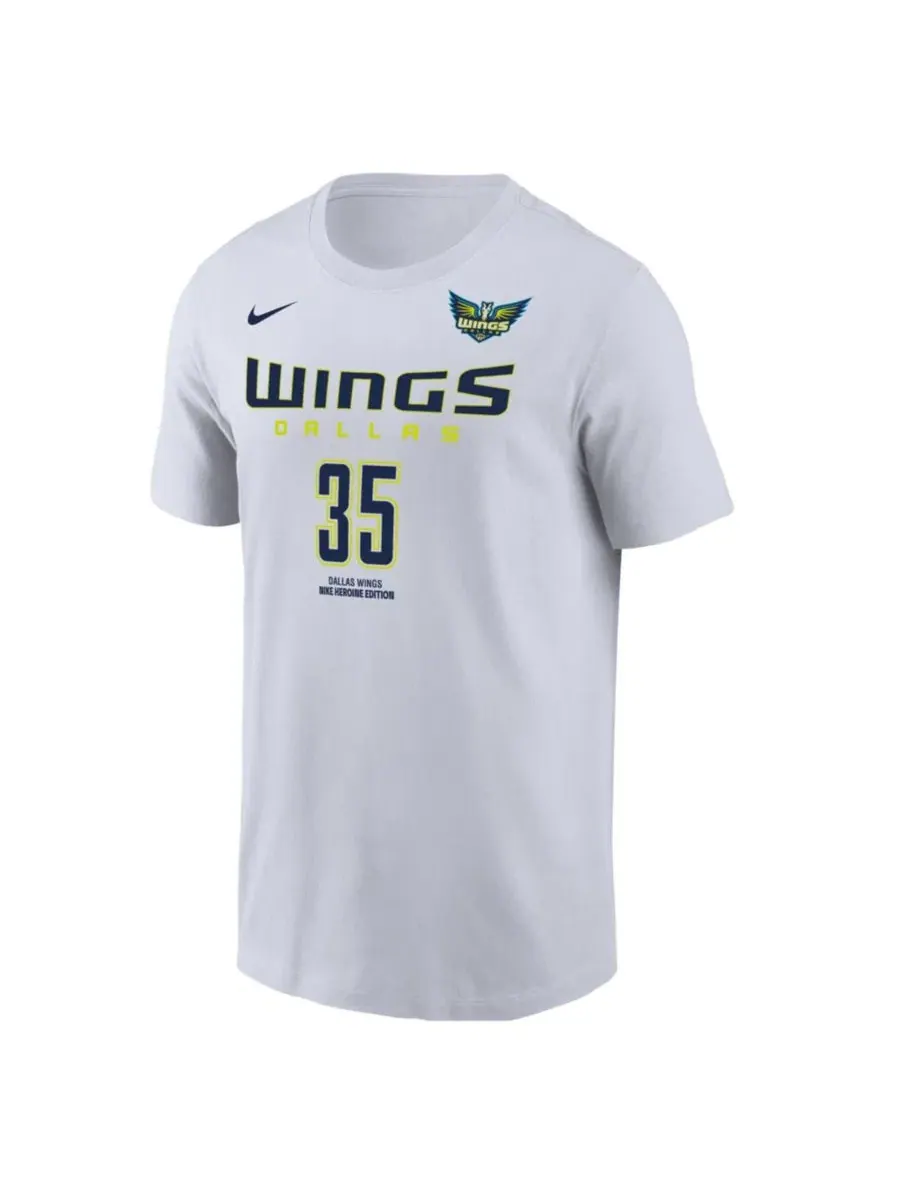 Футболка с принтом Azzi Fudd Dallas Wings Heroine Edition Nike — изображение 3 из 3, белый