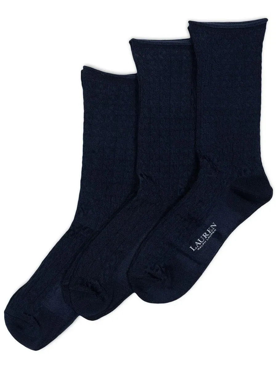 Набор из 3 пар носков для брюк с косами Polo Ralph Lauren, Cable Trouser — изображение 1 из 3