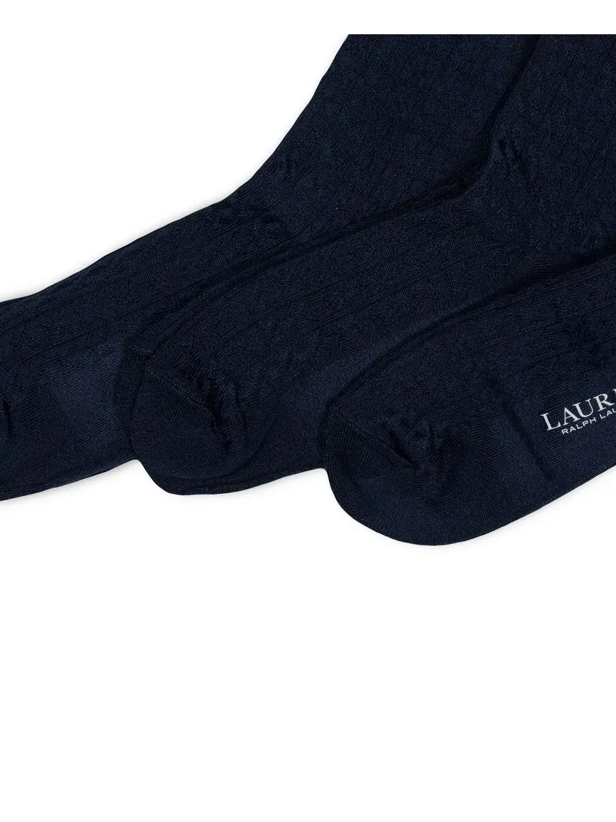 Набор из 3 пар носков для брюк с косами Polo Ralph Lauren, Cable Trouser — изображение 2 из 3