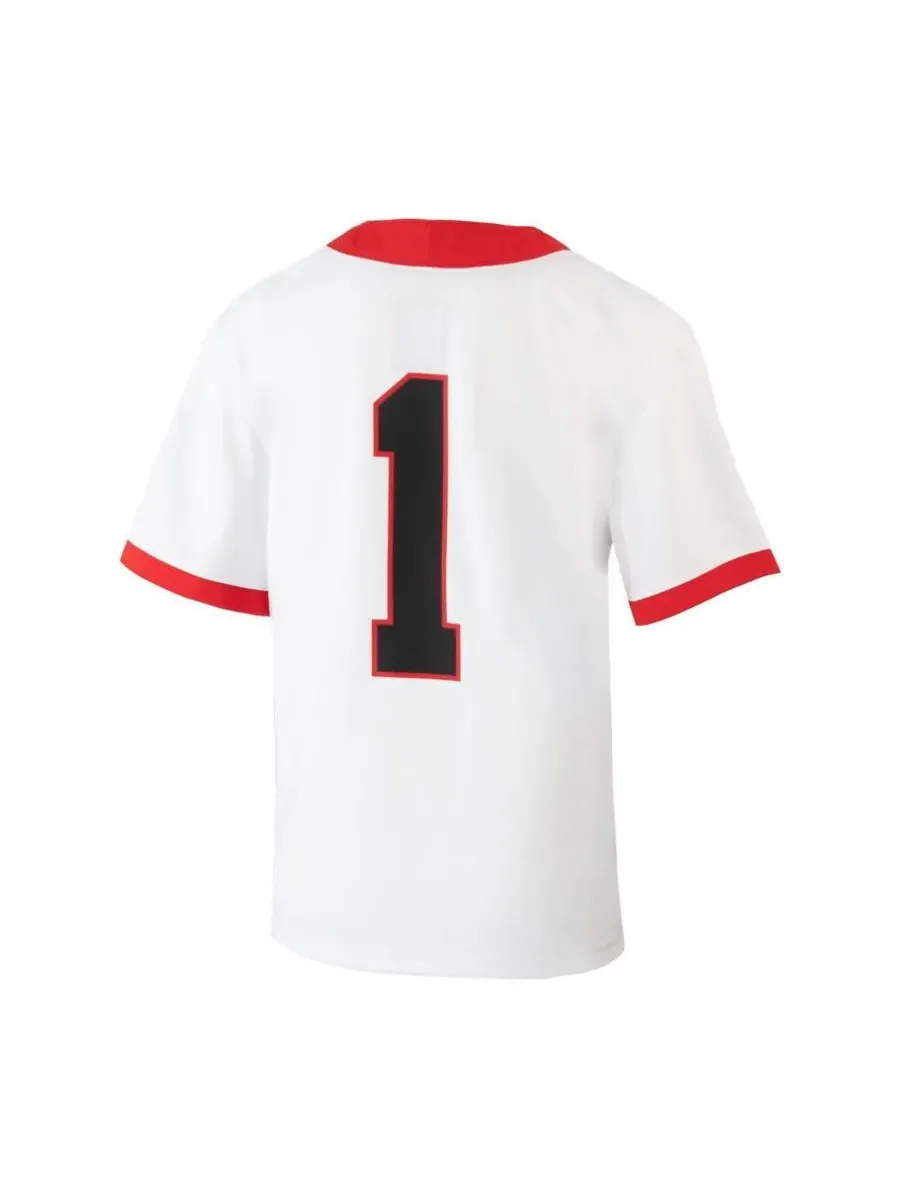 Nike Футболка Big Boys #1 White Georgia Bulldogs 1st Armored Division Old Ironsides Untouchable — изображение 3 из 3, белый