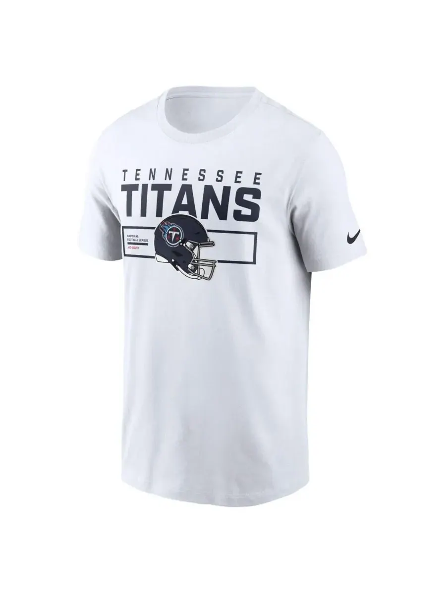 Nike Мужская белая футболка Tennessee Titans Primetime Helmet Essential — изображение 3 из 3, белый