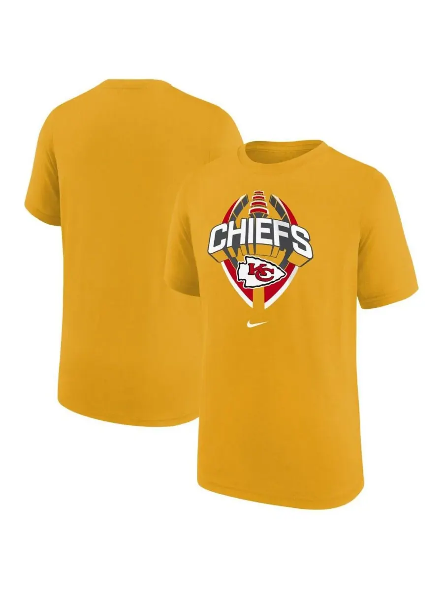 Золотая футболка с изображением легенды и иконы команды Kansas City Chiefs для мальчиков и девочек — изображение 1 из 3