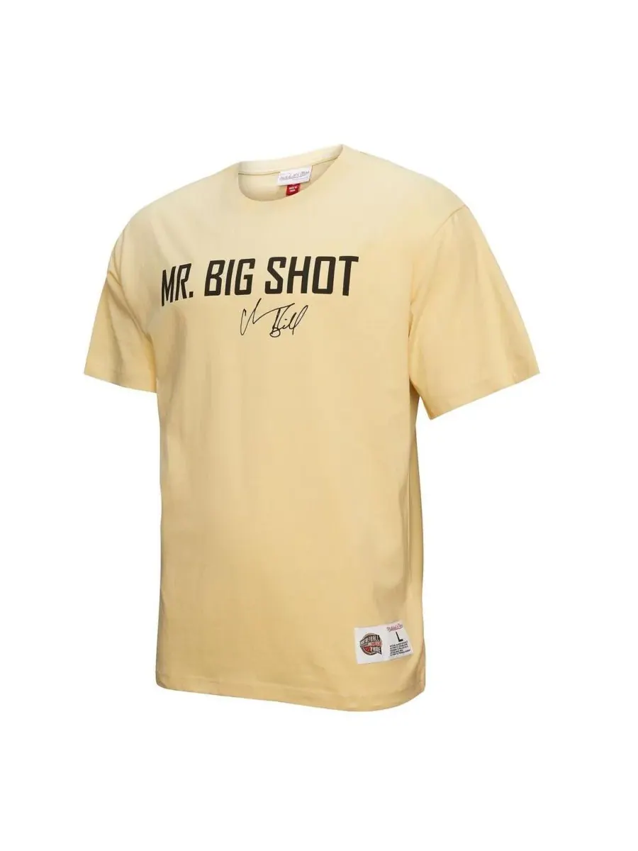 Mitchell & Ness Мужская футболка Chauncey Billups Cream Detroit Pistons Premium — изображение 5 из 5, бежевый