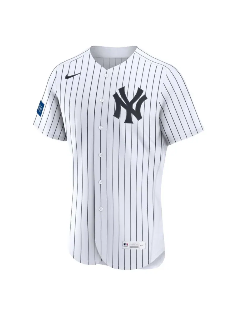 Мужская бейсбольная джерси Nike Aaron Judge New York Yankees Home Authentic Sponsor Patch — изображение 3 из 3, белый