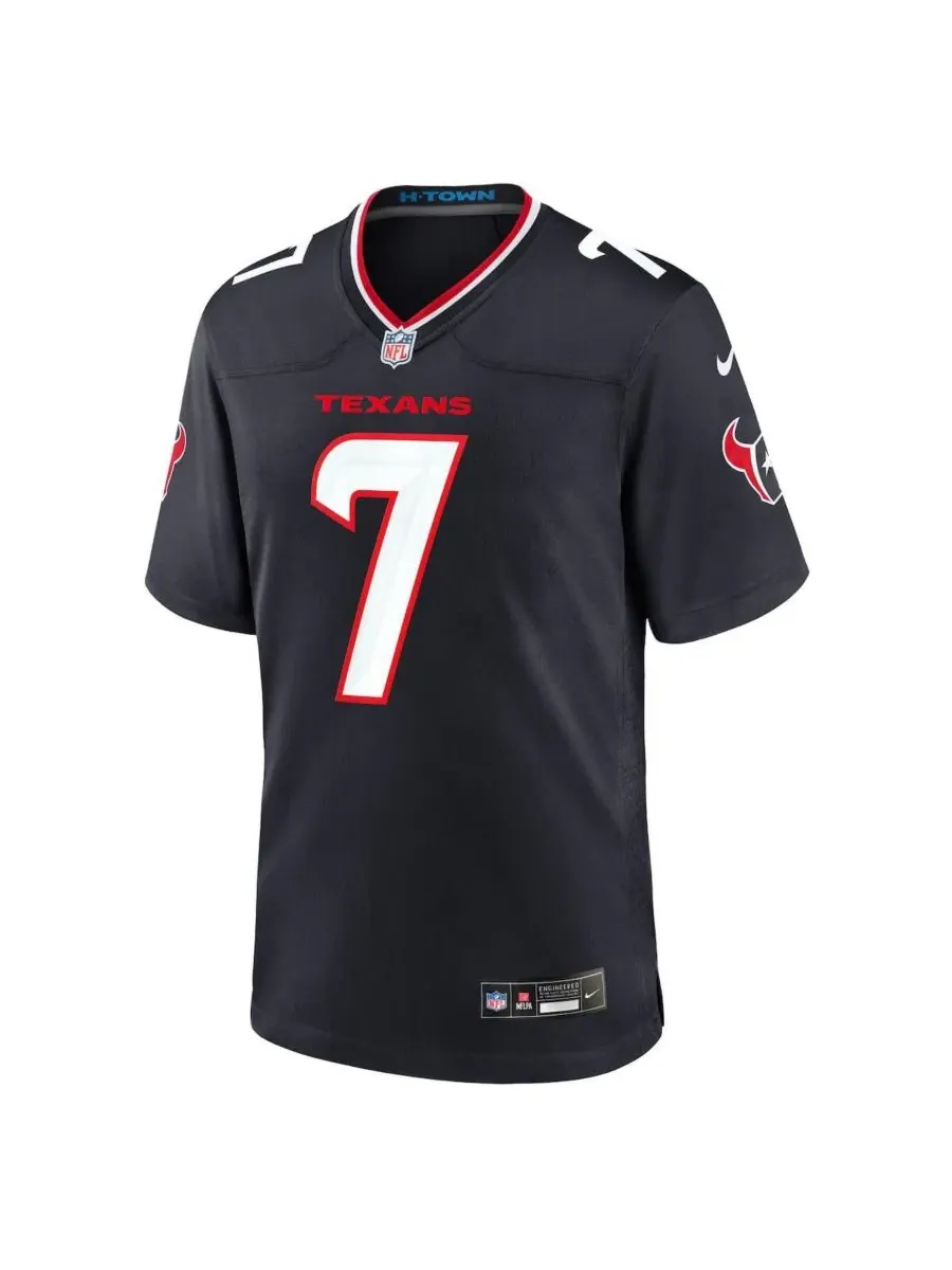 Футболка Nike C.J. Stroud Game Jersey — изображение 3 из 3, темно-синий