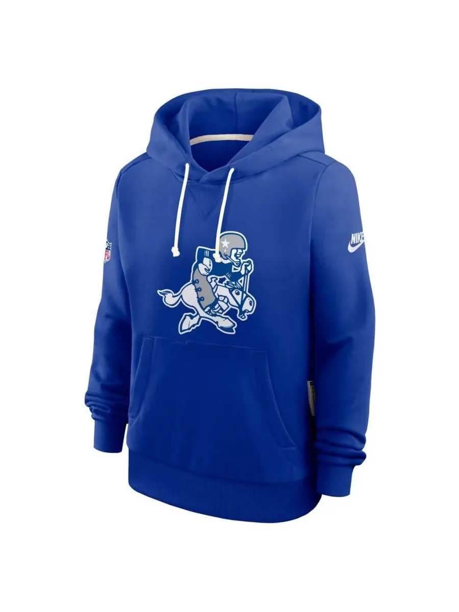 Женская толстовка Royal Dallas Cowboys Throwback Sideline Standard Issue Dri-FIT Nike — изображение 2 из 4, королевский
