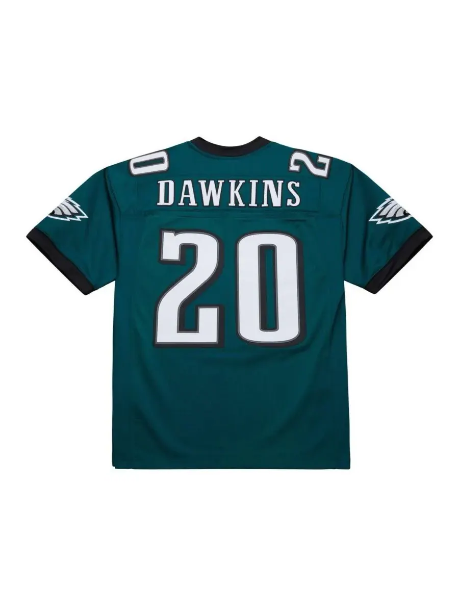 Mitchell & Ness Мужская зеленая футболка Брайана Докинса, игрока команды Philadelphia Eagles 2007 — изображение 3 из 5