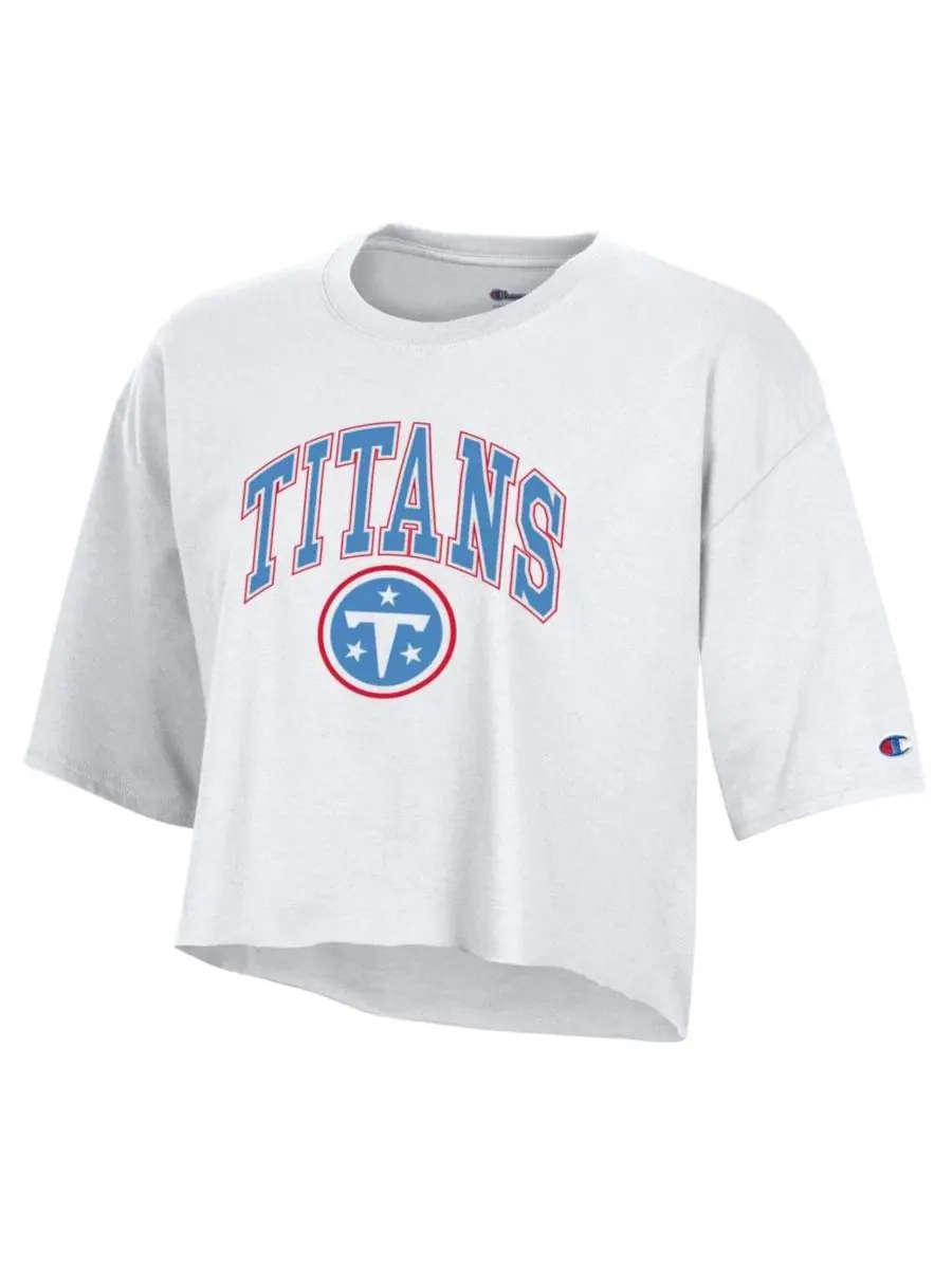 Футболка-оверсайз с принтом Tennessee Titans Champion — изображение 3 из 3, белый