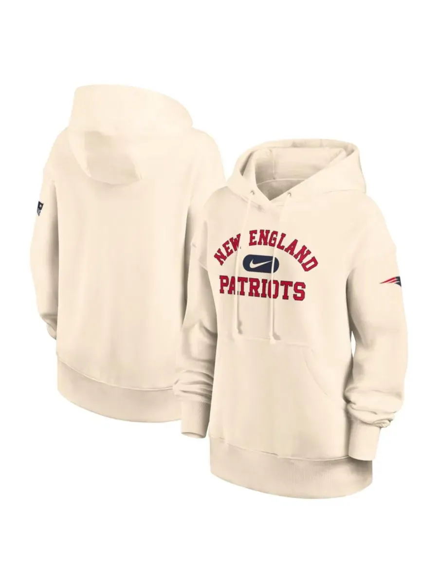 Худи оверсайз с капюшоном Legacy Phoenix New England Patriots Nike — изображение 1 из 3, прозрачный