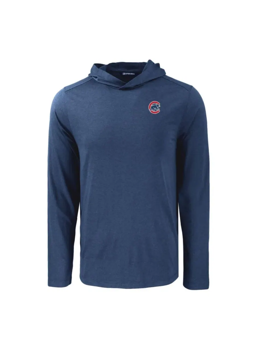 Худи с капюшоном с принтом Chicago Cubs Coastline Epic Comfort Eco Hoodie Cutter & Buck — изображение 3 из 3, темно-синий
