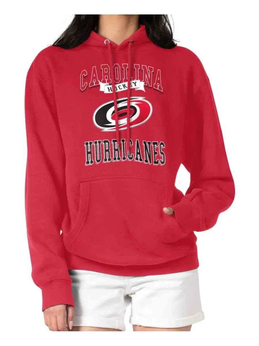 Женский худи с капюшоном из флиса с принтом Carolina Hurricanes G-III 4Her by Carl Banks — изображение 1 из 3, красный