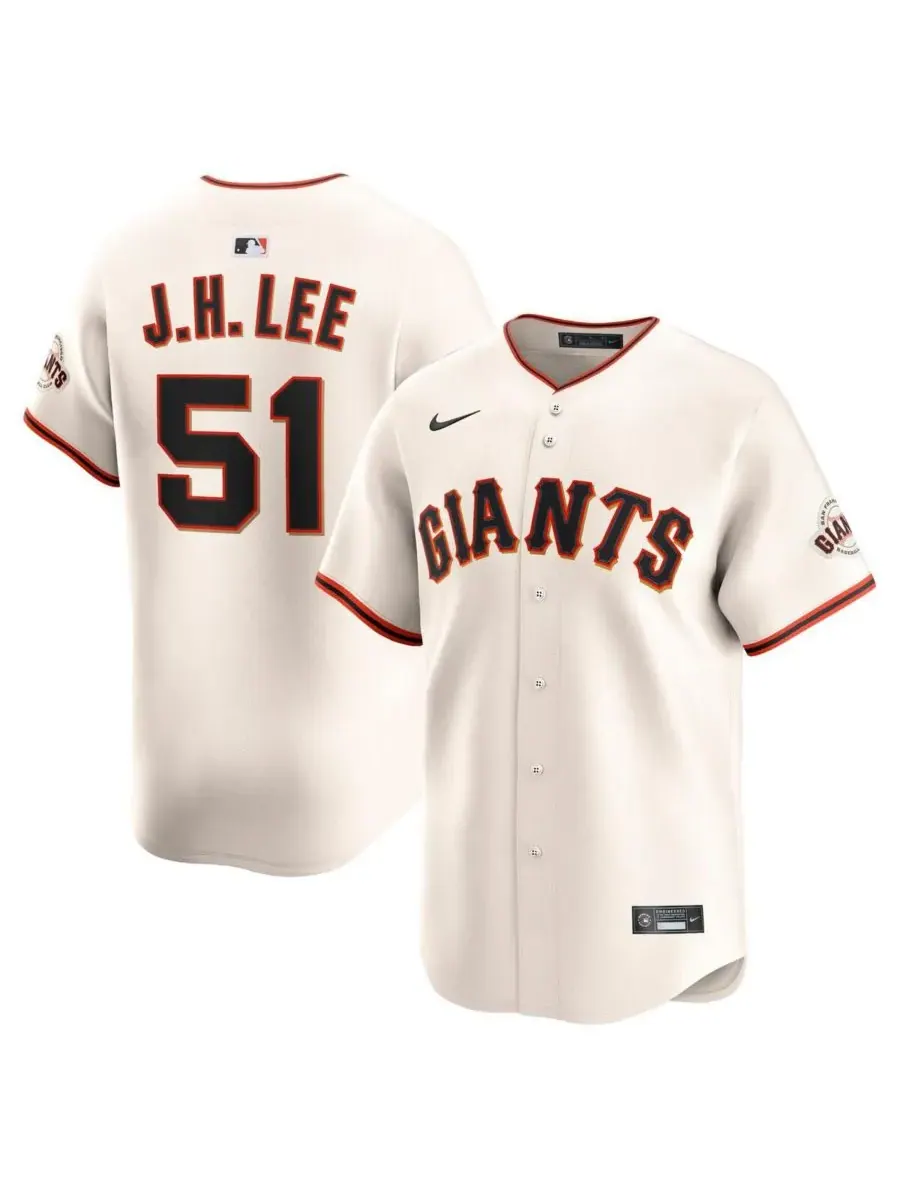 Nike Мужская кремовая домашняя футболка команды San Francisco Giants, выпущенная ограниченным — изображение 1 из 3, бежевый